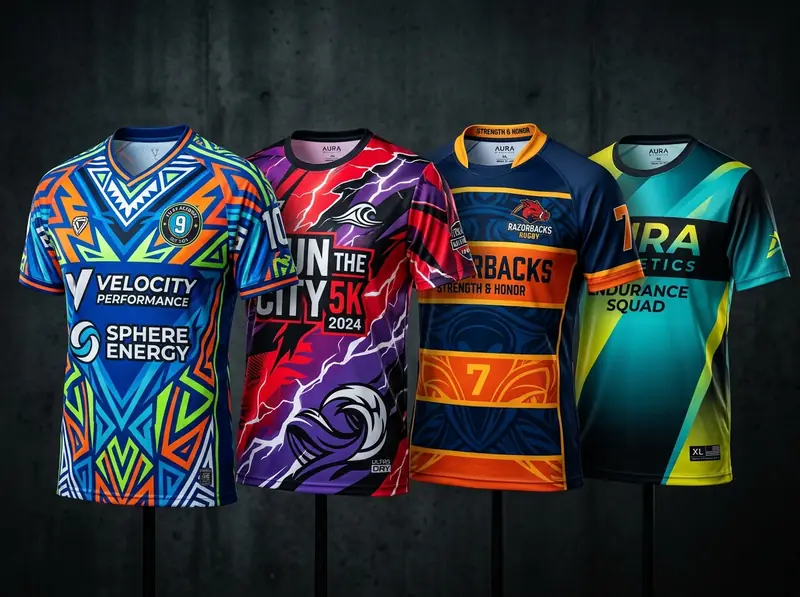 Playeras deportivas sublimadas a todo color con diseño de impresión completa